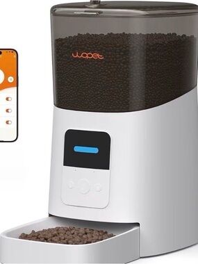 WOPET Automatic Pet Feeder 6L Voice Recorder White